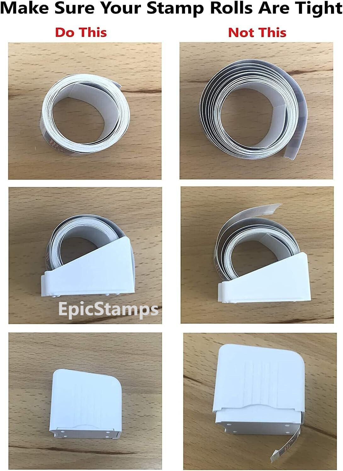 Stamp Roll Dispenser fits coil of 100 stamps